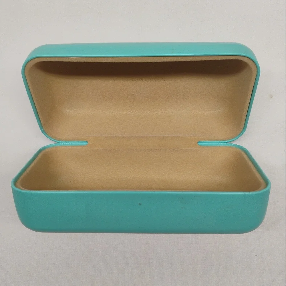 Tiffany & Co. Atlas Roman Numeral Teal Cats Eye Amber Gradient Sunglasses + Case